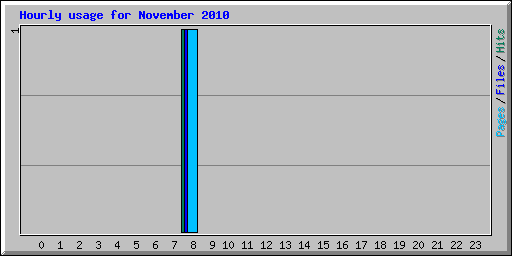 Hourly usage for November 2010